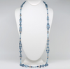 Tantric Necklace in Aquamarine and 925 Rhodium Plated Silver