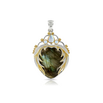 labradorite, necklace, jewelry, labradorite angel heart pendant, glastonbury, lui kreig, stone age