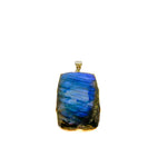 Merlin's stone square labradorite pendant, Labradorite