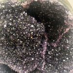 Deep Amethyst Druzy Cluster with Stand