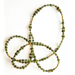 Tantric Necklace | Emerald,  Stainless Steel