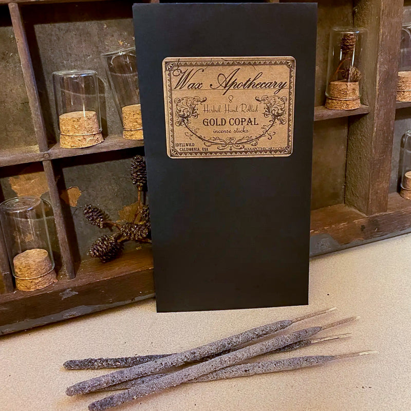 Artisan Herbal Hand Rolled Gold Copal Incense